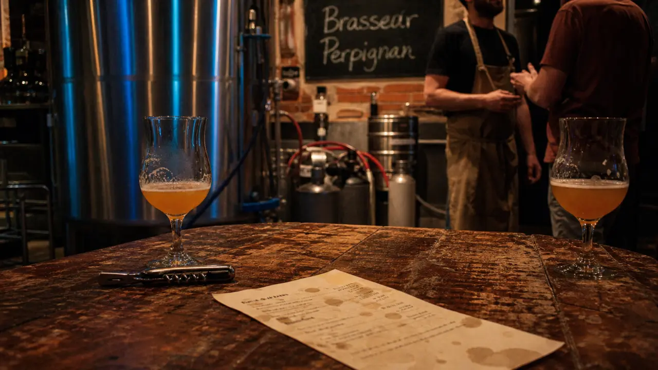 brasseur perpignan : brasserie artisanale, verres de bière locale