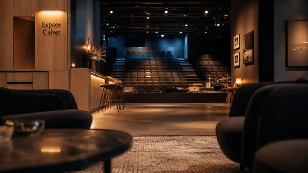Espace culturel François Calvet, salle modulable : 350 assises ou 600 debout
