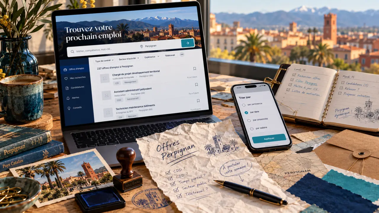 Emploi Perpignan : recherche jusqu’à 100 km