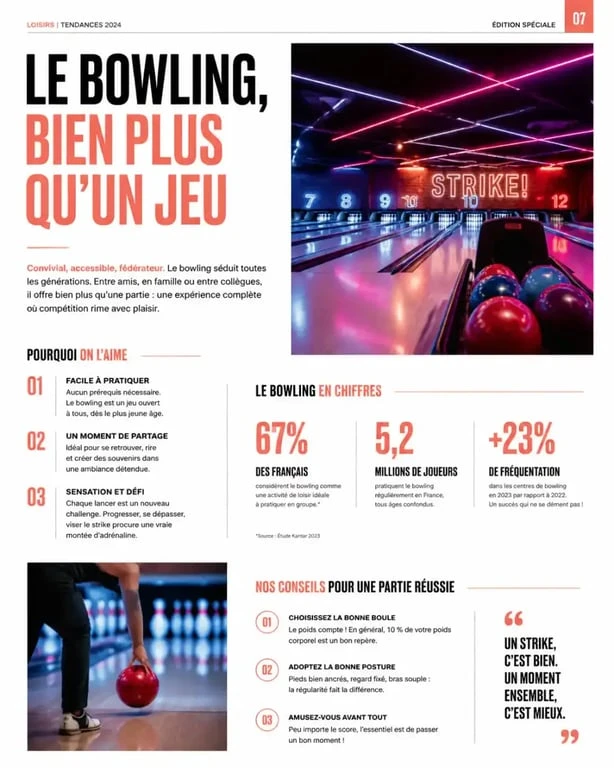 Bowling Perpignan ambiance moderne et pistes de jeu