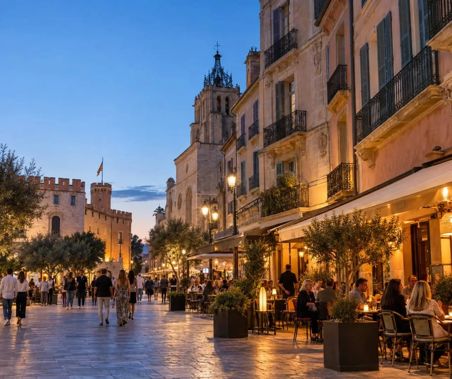 Où sortir ce soir à Perpignan : terrasses et rues animées du centre-ville en soirée