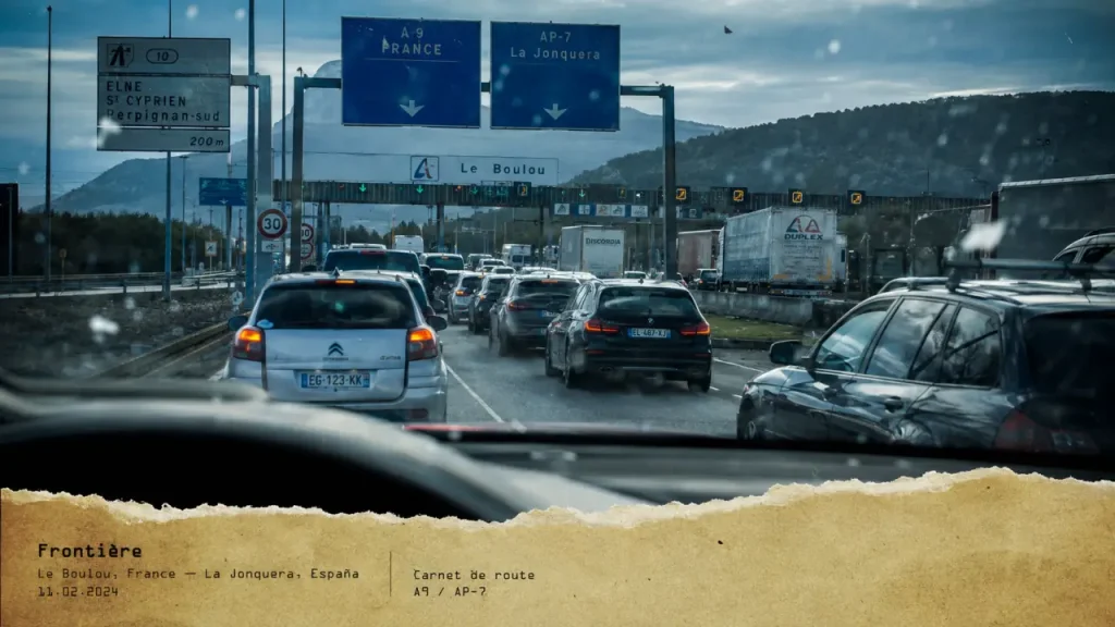 Congestion frontière Perpignan Espagne : A9, AP-7, D900, péage du Boulou