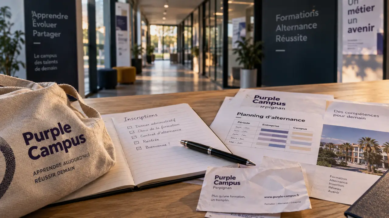 Purple campus perpignan : carnet d’inscription et planning d’alternance