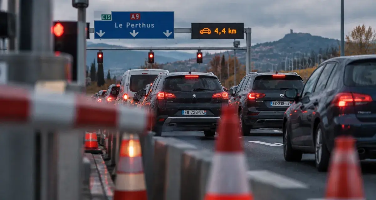 A9 au Boulou : un bouchon de 4,4 km a bloqué le retour d’Espagne