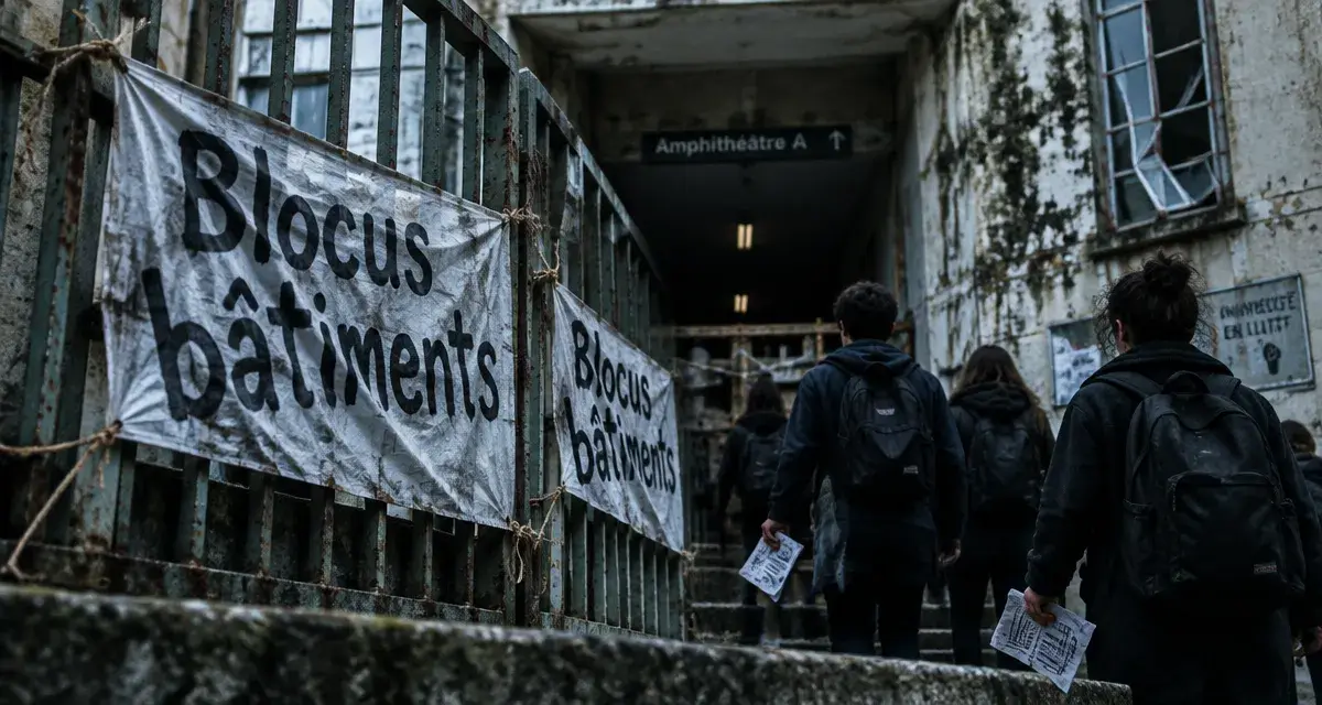 À l’Université de Perpignan, un blocus contre l’état des bâtiments