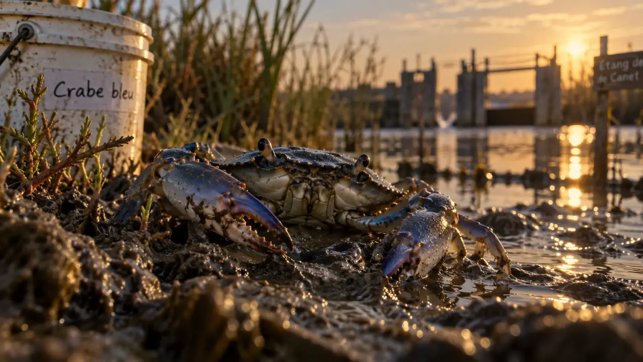 Le crabe bleu poursuit sa prolifération dans les lagunes des Pyrénées-Orientales