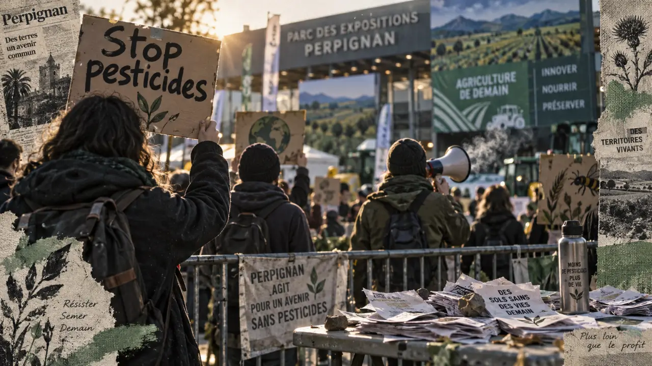 À Perpignan, des militants réclament l’arrêt du projet Omnibus X