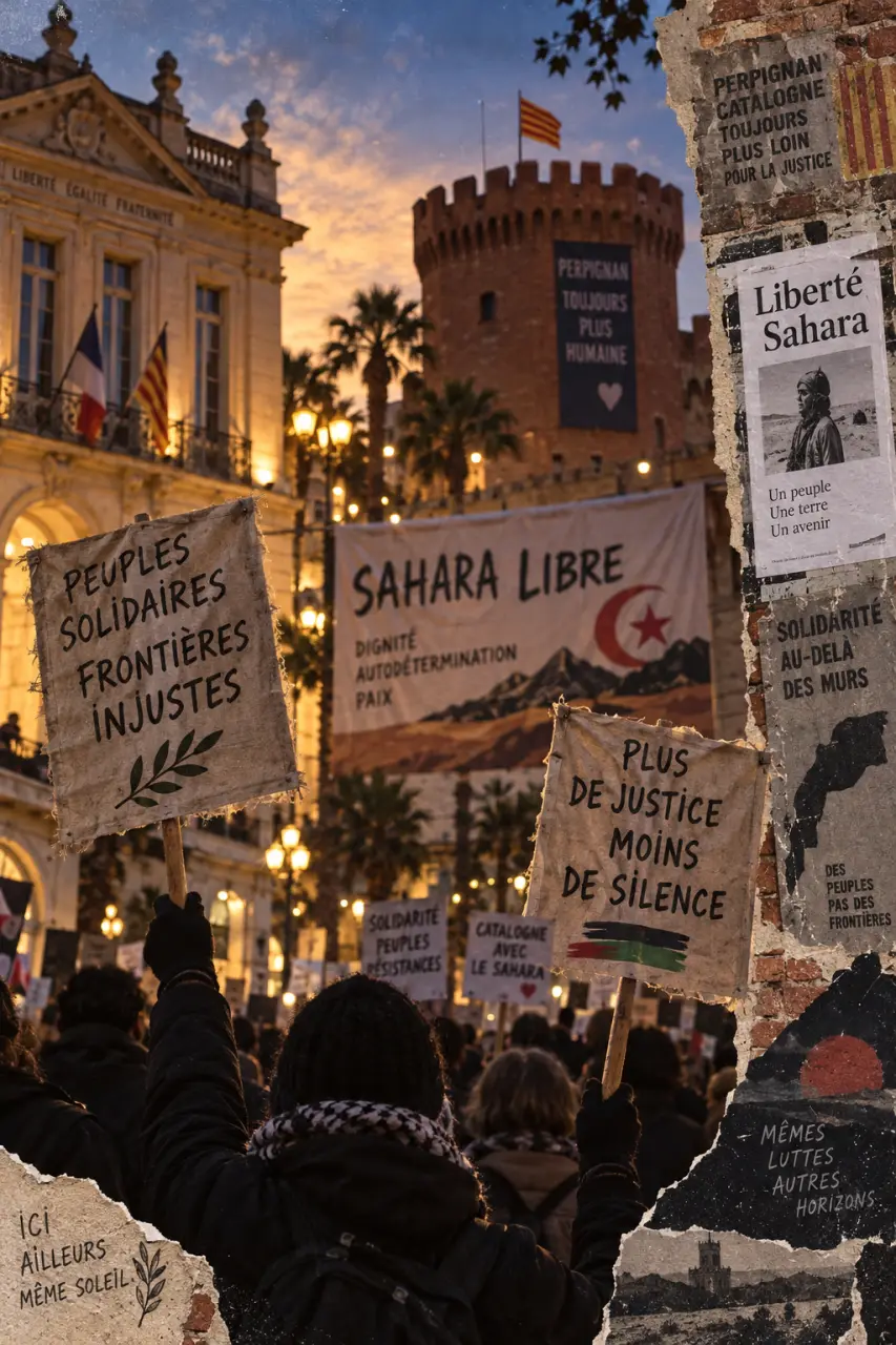 À Perpignan, un rassemblement en soutien aux prisonniers sahraouis