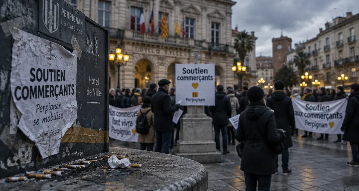 À Perpignan, rassemblement après les violences et pillages de samedi