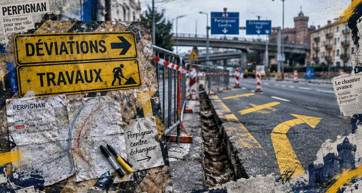Perpignan : des travaux et déviations programmés jusqu’à mi-décembre