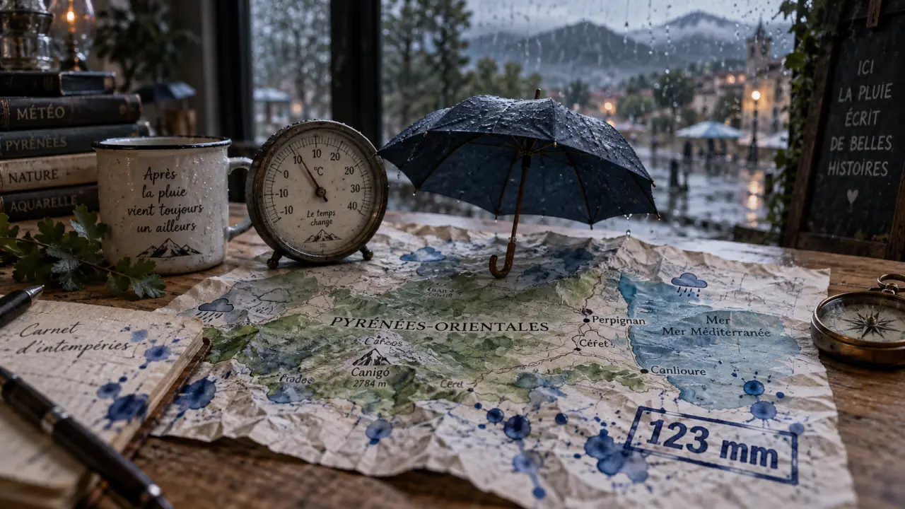 Jusqu’à 123 mm de pluie relevés cette semaine à Perpignan