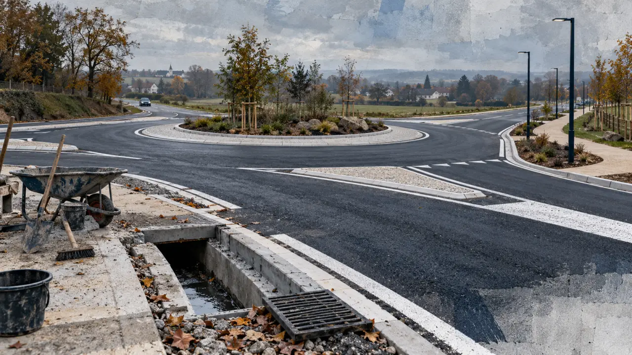 À l’ouest de Perpignan, le chantier de la RD 66 vers Le Soler est achevé